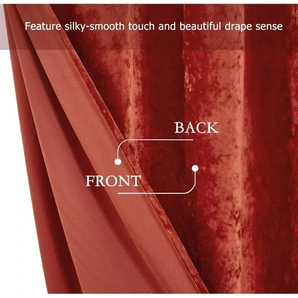Elegant Velvet Curtain set - Picture 4 of 8